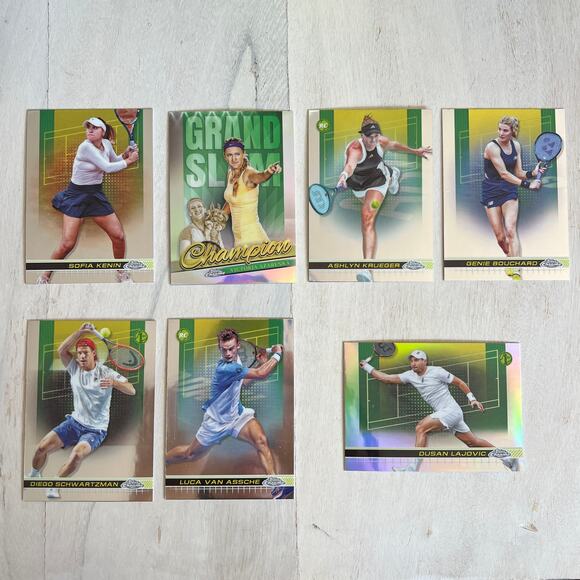 2024 Topps Chrome Tennis Card Bundle Diego Schwartzman Victoria Azarenka & More - Picture 1 of 2